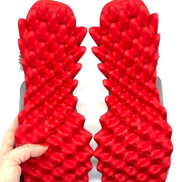 Christian Louboutin SHARKYLOUB SP Spikes Flat Leather Sneakers Shoes Mens